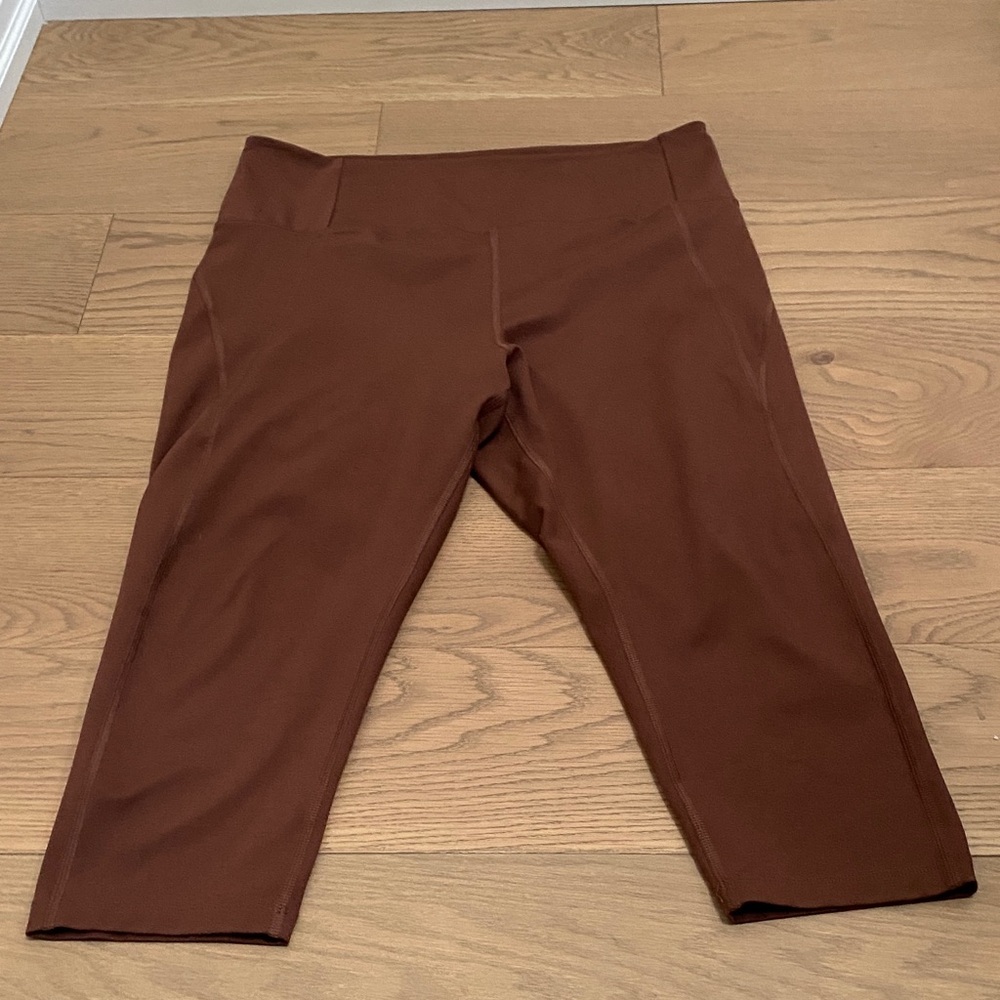 Girlfriend Collective Chocolate Brown Leggings, XL